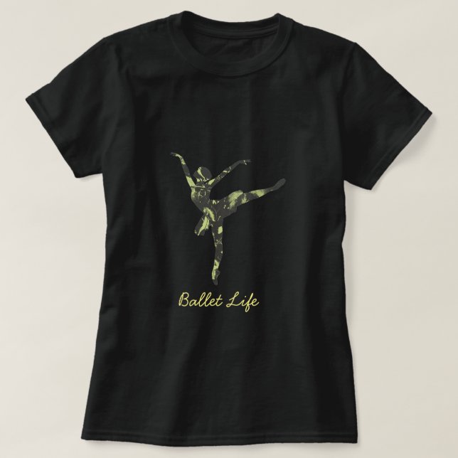 Camiseta Bailarina moderna de ballet (Diseño del anverso)