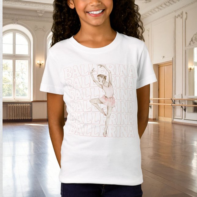 Camiseta Bailarina Tiny Dancer Cumpleaños Niñas Rosa (Subido por el creador)