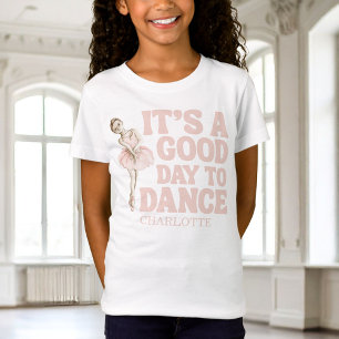 Camiseta Bailarina Tiny Dancer Cumpleaños Rosa Niñas