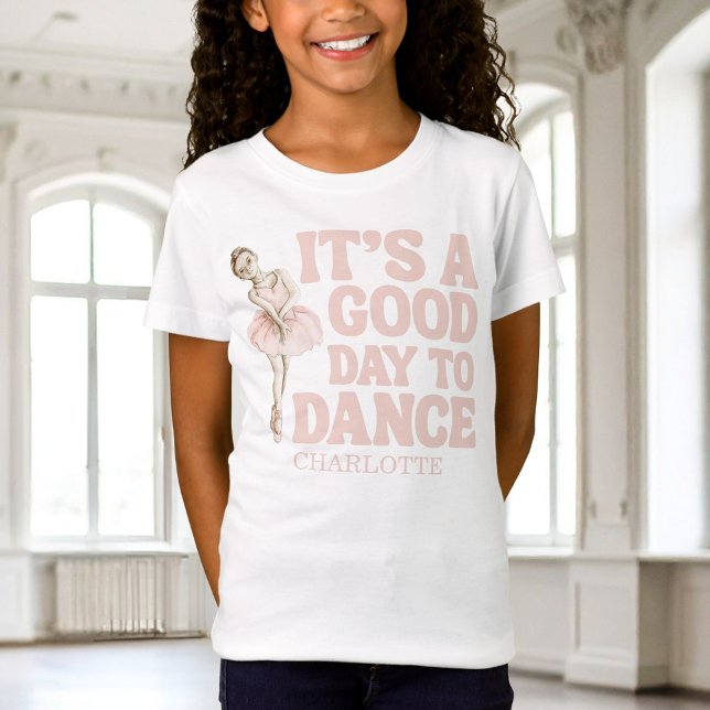 Camiseta Bailarina Tiny Dancer Cumpleaños Rosa Niñas (Subido por el creador)