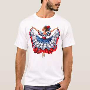 Camiseta Bailarina tradicional de Puerto Rico