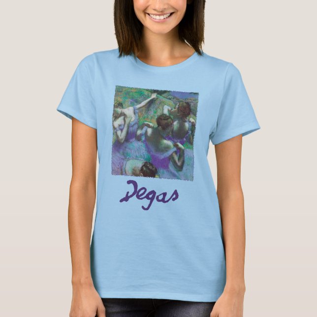Camiseta Bailarinas azules de Edgar Degas, impresionismo vi (Anverso)