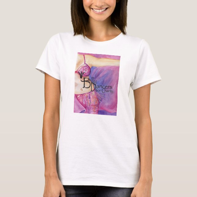 Camiseta Bailarinas de la danza del vientre para la caridad (Anverso)