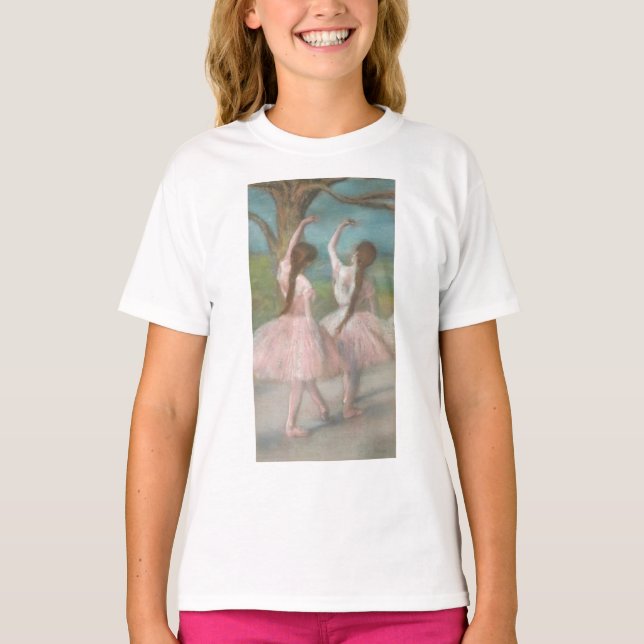 Camiseta Bailarinas de Rosa Edgar Degas (Anverso)