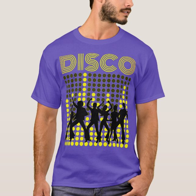 Camiseta Bailarinas Disco de estilo de los años 70 bailando (Anverso)