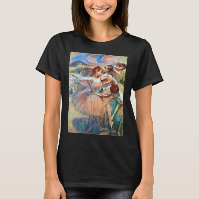 Camiseta Bailarinas en un paisaje de Edgar Degas (Anverso)