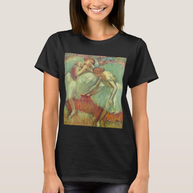 Camiseta Bailarinas en verde de Edgar Degas, ballet de époc (Anverso)