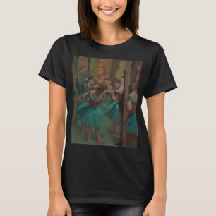 Camiseta Bailarinas, rosadas y verdes de Edgar Degas