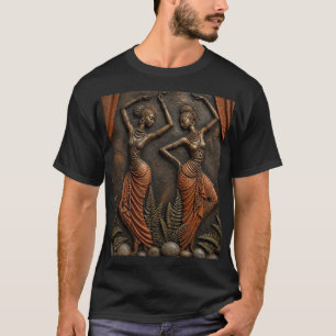Camiseta Bailarines Africanos Tradicionales Tallados, Triba