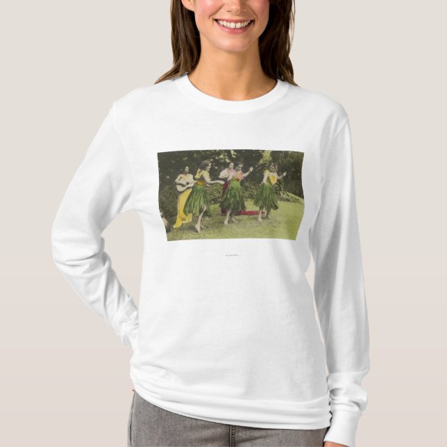 Camiseta Bailarines de HawaiiHula en ColorHawaii (Anverso)