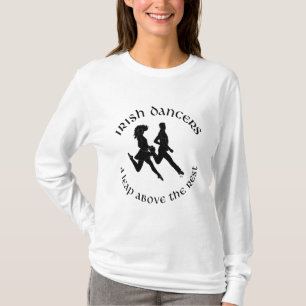 Camiseta Bailarines de Step Irlandeses Saltan en Silueta