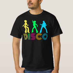 Camiseta Bailarines del disco y texto enrrollado de los