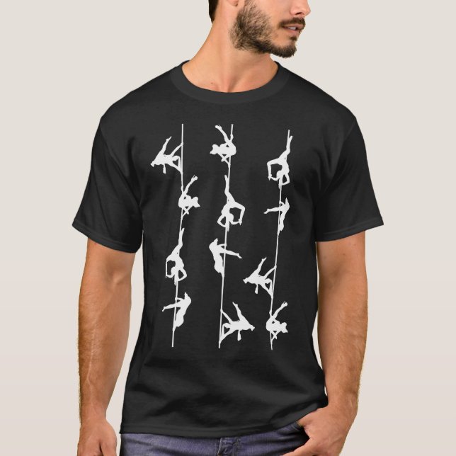 Camiseta Bailarines del tubo de fitness activos (Anverso)