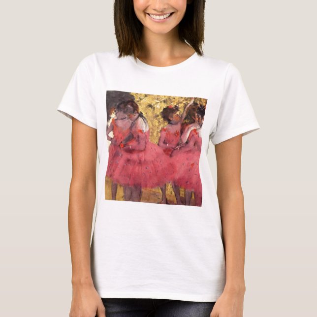 Camiseta Bailarines en rosa (Anverso)