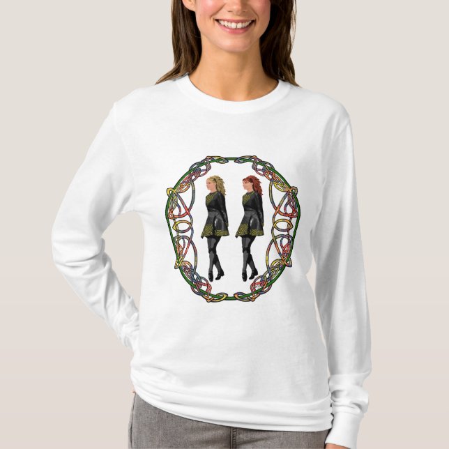 Camiseta Bailarines irlandeses Círculo celta (Anverso)