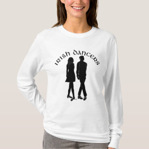 Camiseta Bailarines irlandeses de step en silueta