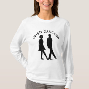 Camiseta Bailarines irlandeses de step en silueta