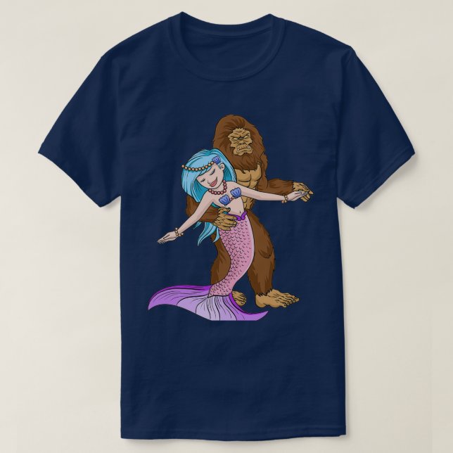Camiseta Baile a pie y a la sirena bailando a la sirena (Diseño del anverso)