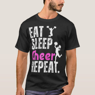Camiseta Baile animador divertido Eat Sleep Chech Repetir