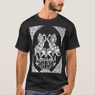 Camiseta Baile Apsara bailando Nymph Souv hindú y budista