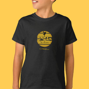 Camiseta Baile break negro amarillo 