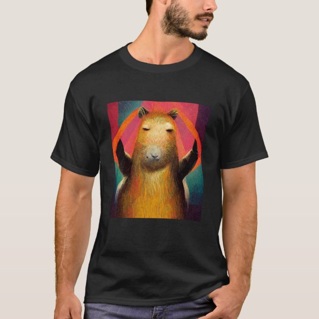 Camiseta Baile Capibara Bailando con bailarina Capibara (Anverso)