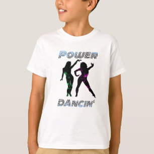 Camiseta Baile - Chicas de baile Retro Power Dancing estilo