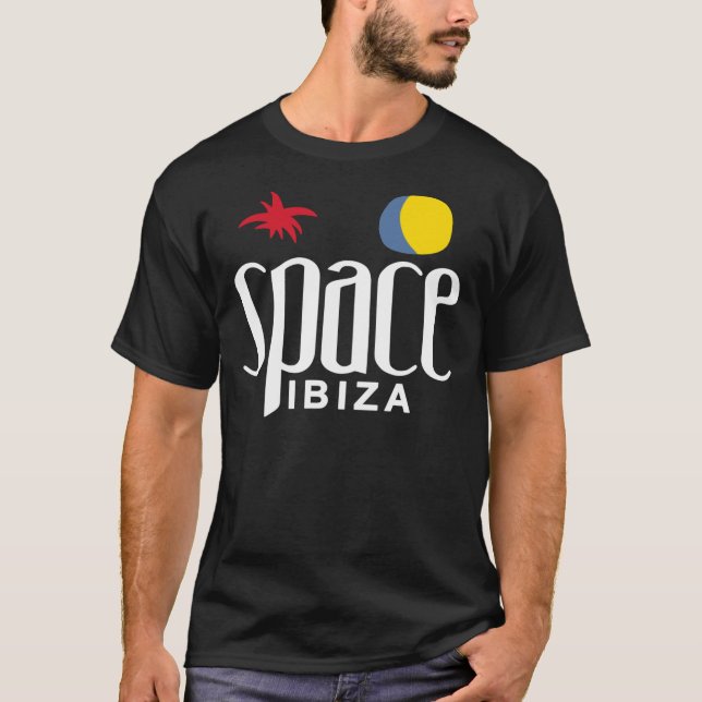 Camiseta Baile Como En El Espacio Ibiza Club Negro - España (Anverso)