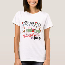 Camiseta Baile como un Shinchero helado como Rudolph Give