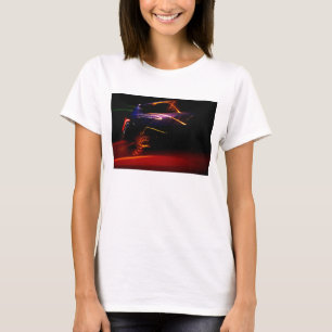 Camiseta baile de auto púrpura