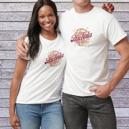 Camiseta Baile de bachata en estilo cómico rosa y retro