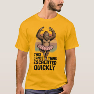 Camiseta Baile de Bigfoot Esto de baile se intensificó rápi