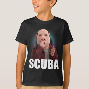 Camiseta Baile de buzo divertido meme hombre cerdo meme Bra
