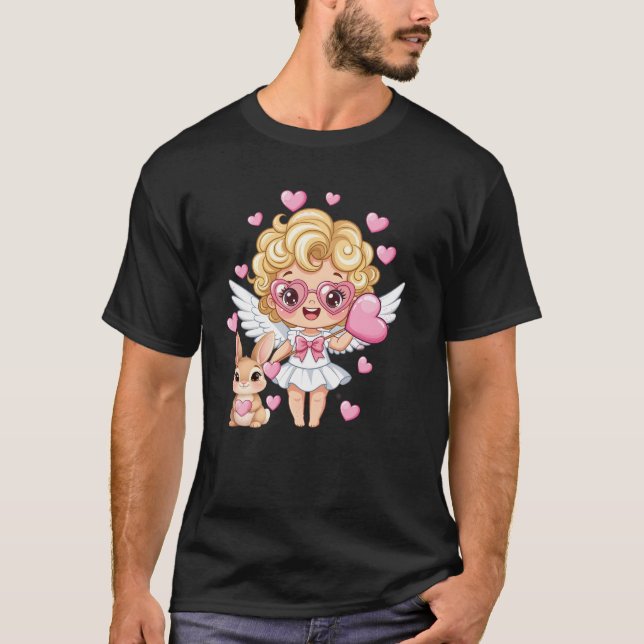 Camiseta Baile de Cupido y Conejito (Anverso)