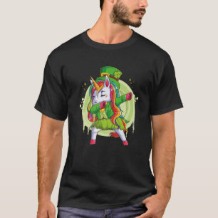 Camiseta Baile de Dabbing de Unicorn Leprechaun Gorra