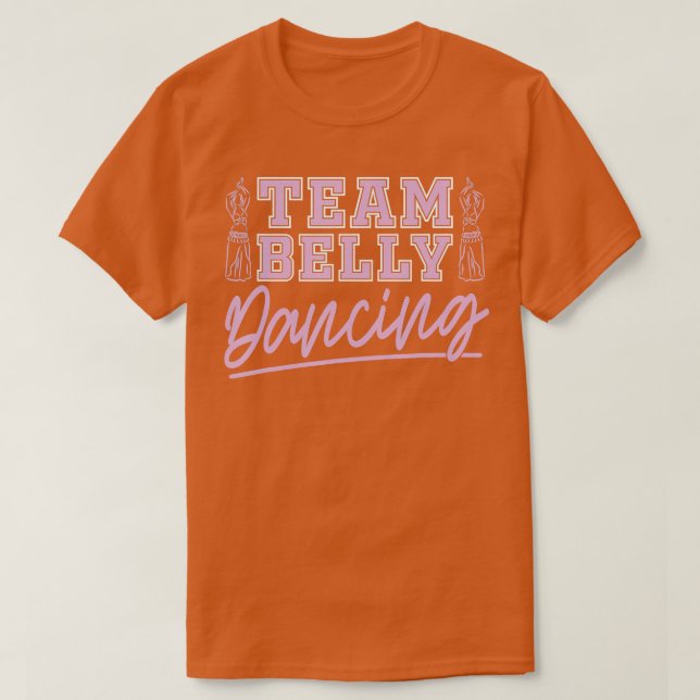 Camiseta Baile De Equipo Belly Para El Bailarín Belly (Diseño del anverso)