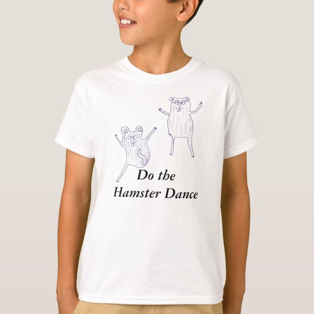 Camiseta baile de hámster, (Anverso)