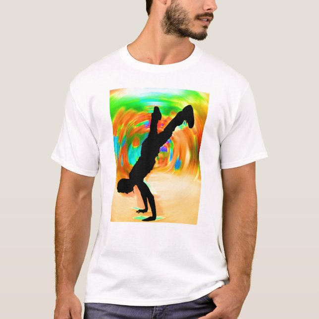 Camiseta Baile de la calle, silueta, (Anverso)