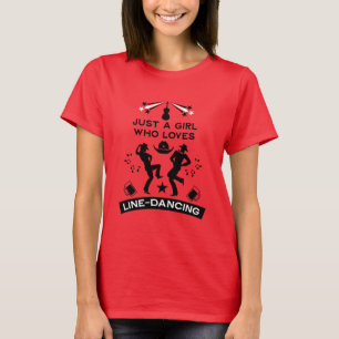 Camiseta Baile de línea de música country