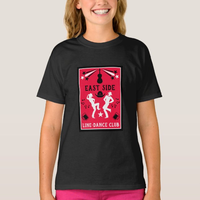 Camiseta Baile de línea de música country (Anverso)