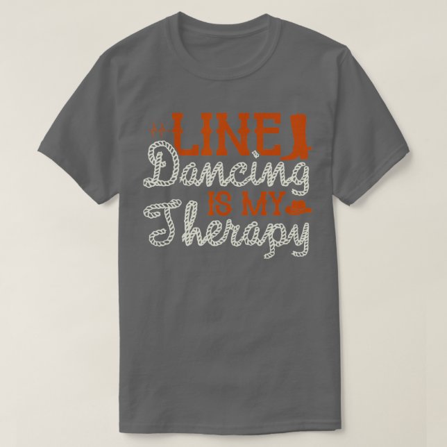 Camiseta Baile De Línea Es Mi Baile De Línea Terapéutica (Diseño del anverso)