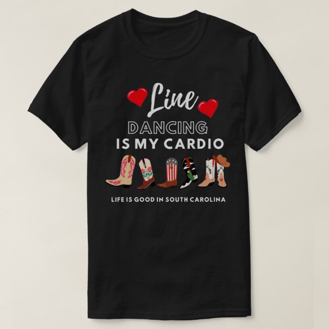 Camiseta Baile de línea es mi dio (Diseño del anverso)