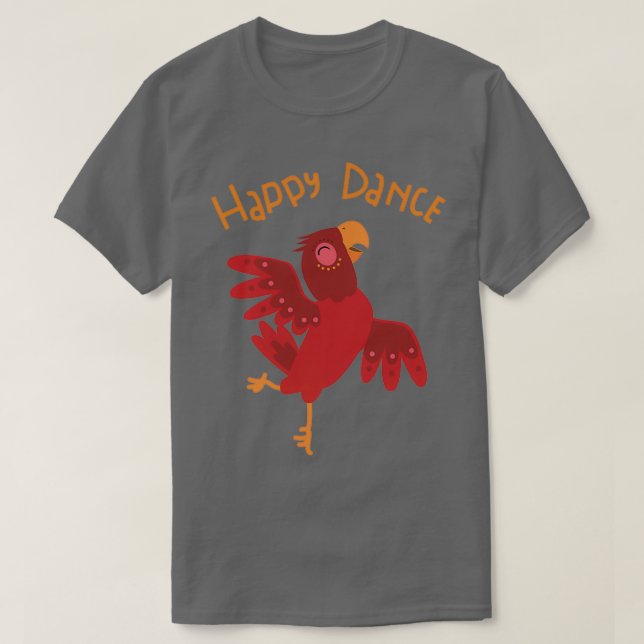 Camiseta Baile de loro feliz (Diseño del anverso)