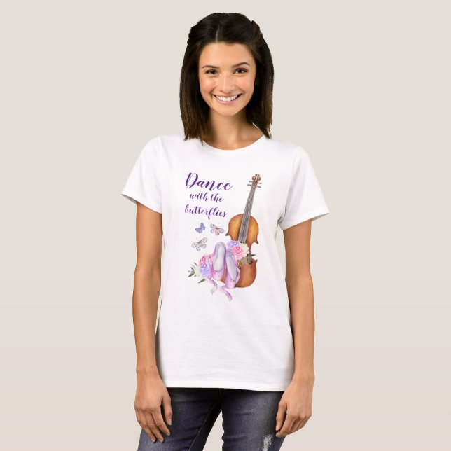 Camiseta Baile de mariposas inspiradoras (Anverso completo)