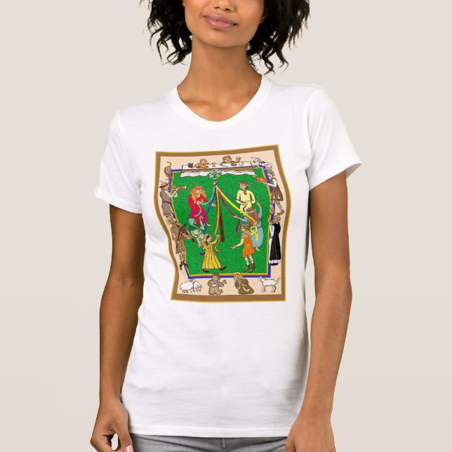 Camiseta Baile de maypoles, Feria Medieval (Anverso)