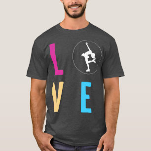 Camiseta Baile de patinaje sobre hielo Figura Amor Mejor Co