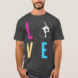Camiseta Baile de patinaje sobre hielo Figura Amor Mejor Co