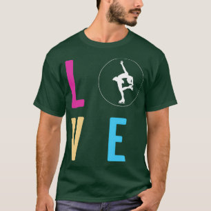 Camiseta Baile de patinaje sobre hielo Figura Amor Mejor Co