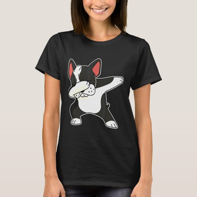 Camiseta Baile de perro de Bulldog francés (Anverso)