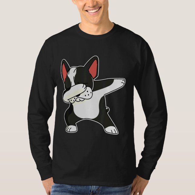 Camiseta Baile de perro de Bulldog francés (Anverso)